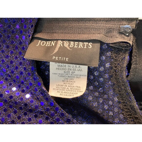 John Roberts Vintage Sequin Jumpsuit 6P New with Tags sleeveless with jacket - Picture 3 of 9
